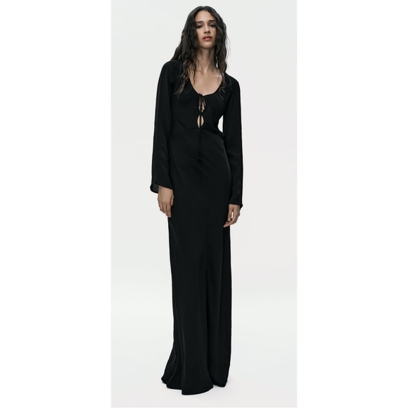 Zara Open Back Dress Maxi Gown - Picture 11 of 12
